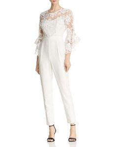 Bloomingdales Bridal Jumpsuit with lace bodice