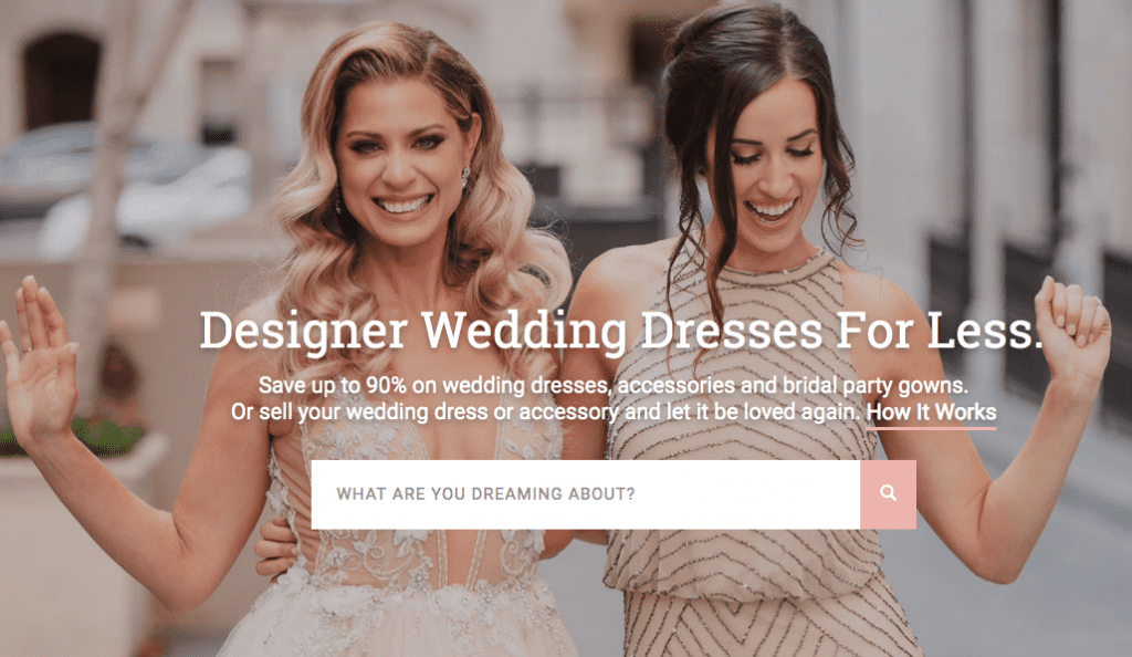 Used designer wedding on sale gowns