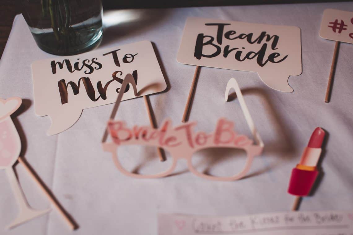 Miss to Mrs and Bride To Be Photo Booth Accessories