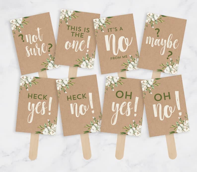 Wedding Dress Shopping Signs for your shopping crew!