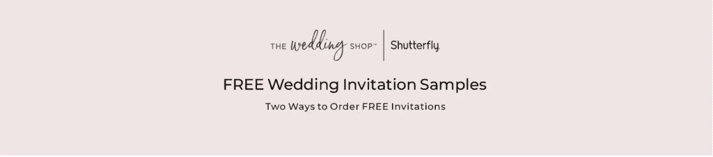 FREE wedding invitation samples from Shutterfly. 