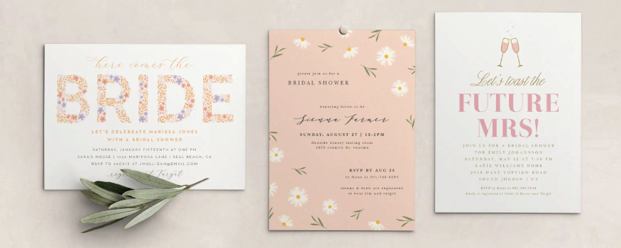 bridal shower invitation examples