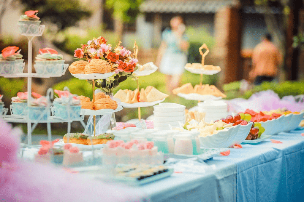 Dessert table at wedding