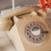 Audio wedding guest book with vintage telephone from At The Beep Co https://www.atthebeep.co/